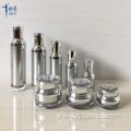 Silver Acrylic Bottles and Jars with Decoration